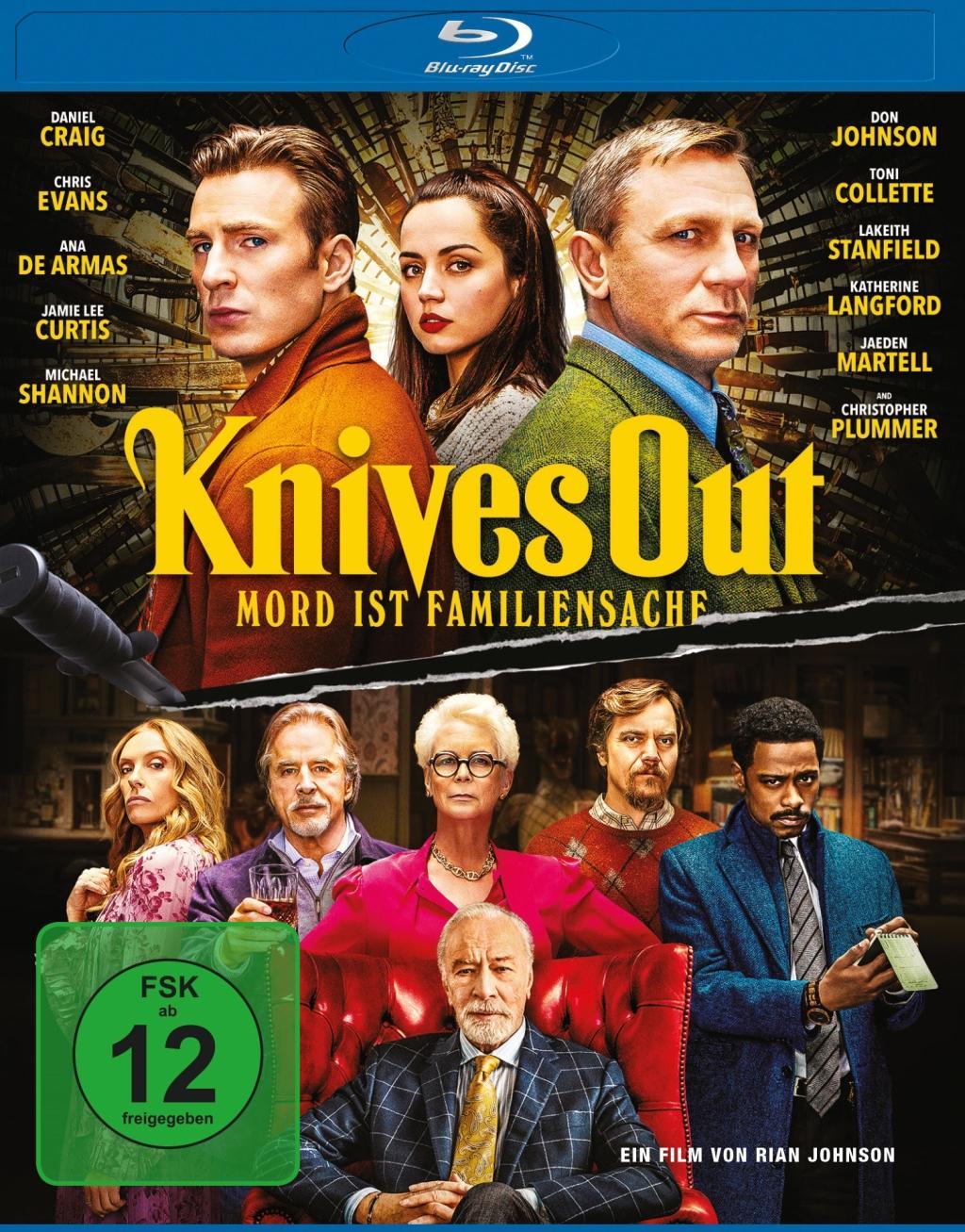 Видео Knives Out - Mord ist Familiensache, 1 Blu-ray Rian Johnson