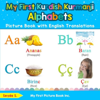 Kniha My First Kurdish Kurmanji Alphabets Picture Book with English Translations 