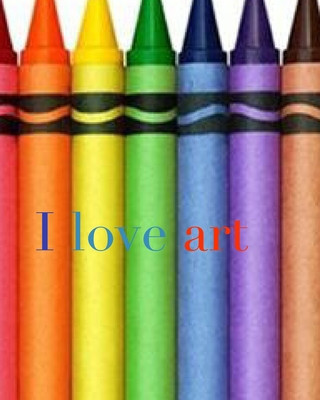 Knjiga I love art crayon creative blank coloring book SIR MICHAEL HUHN