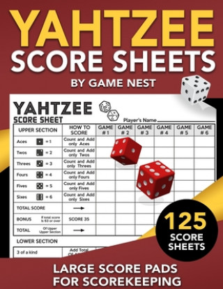 Książka Yahtzee Score Sheets 