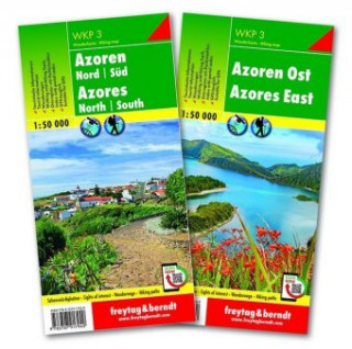 Materiale tipărite Azores walking & cycling map set Freytag-Berndt und Artaria KG