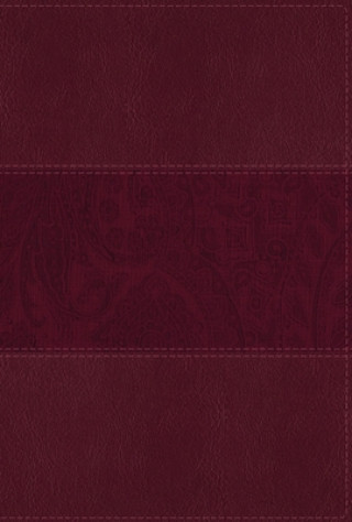 Carte NIV Study Bible, Fully Revised Edition, Large Print, Leathersoft, Burgundy, Red Letter, Comfort Print Mark L. Strauss