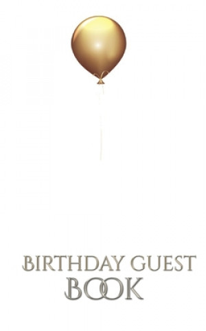 Carte Gold Ballon Stylish Birthday Guest Book Sir Michael Huhn