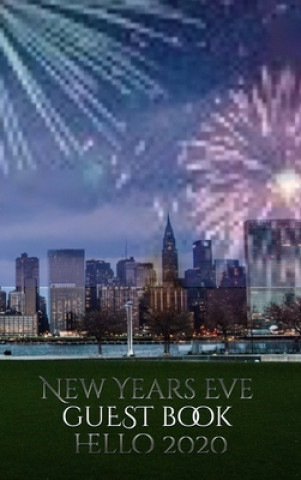 Livre New Years Eve skyline blank guestbook hello 2020 NYC creative journal 