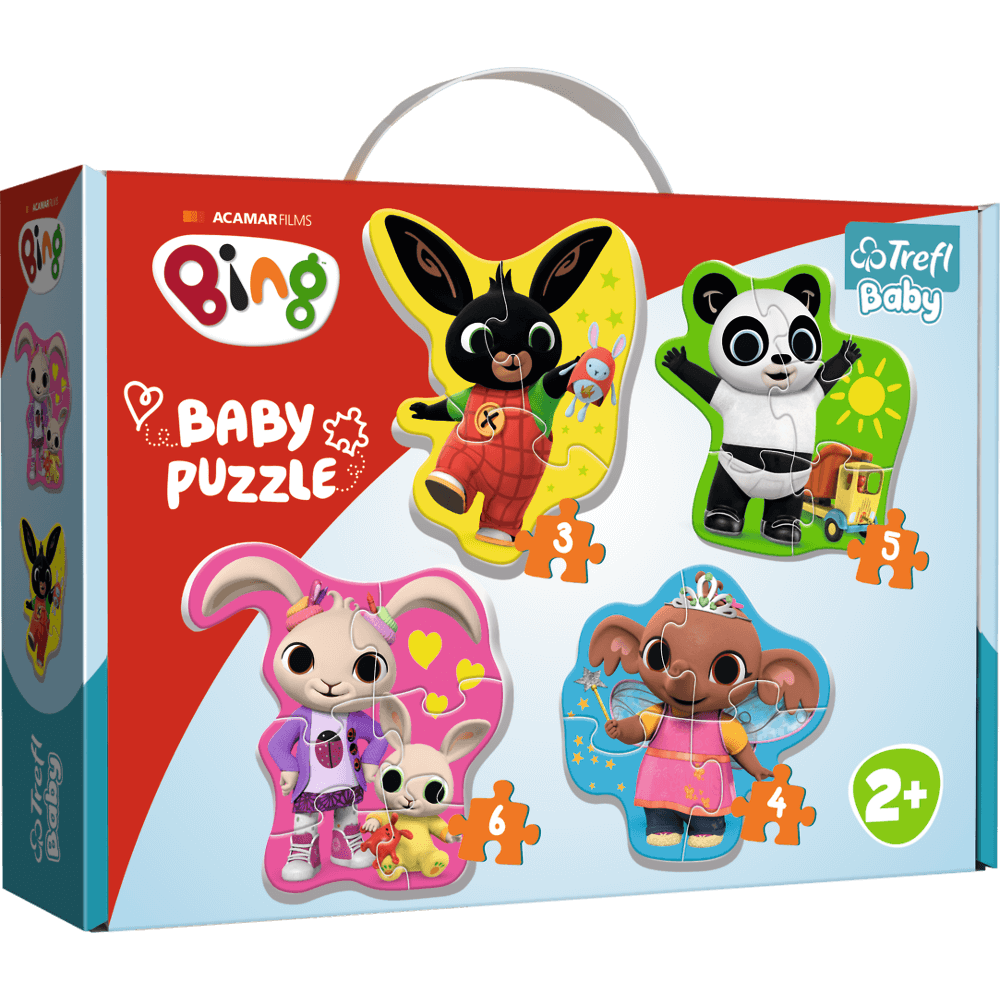 Joc / Jucărie Baby puzzle Bing 4v1 