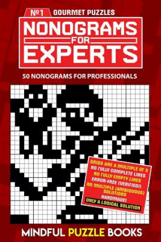 Carte Nonograms for Experts: 50 nonograms for professionals Mindful Puzzle Books