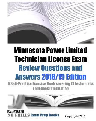 Carte Minnesota Power Limited Technician License Exam Review Questions and Answers: A Self-Practice Exercise Book covering LV technical & codebook informati Examreview