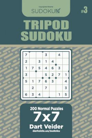 Książka Tripod Sudoku - 200 Normal Puzzles 7x7 (Volume 3) Dart Veider