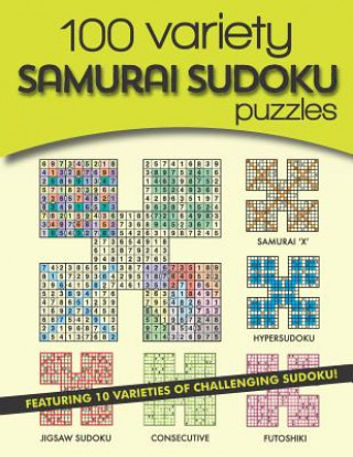 Kniha 100 Variety Samurai Sudoku Puzzles Clarity Media