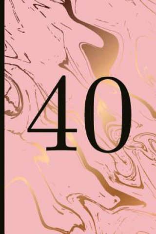 Книга 40: A Beautiful 40th Birthday Gift and Keepsake to Write Down Special Moments Peach Feather