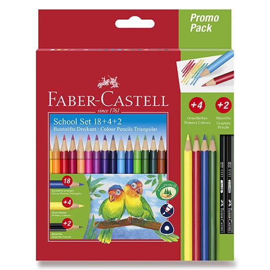 Carte Kredki ołówkowe 18 kolorów+4 kolory podstawowe+2 ołówki 