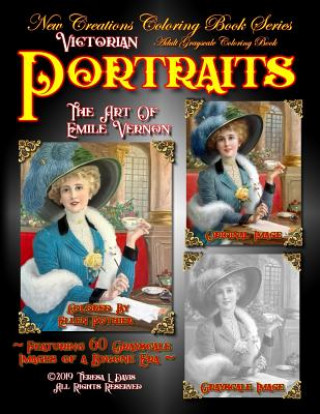 Könyv New Creations Coloring Book Series: Victorian Portraits - The Art of Emile Vernon Brad Davis