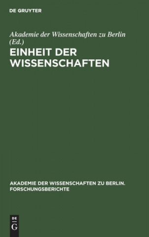 Könyv Einheit Der Wissenschaften 
