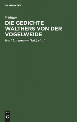 Buch Die Gedichte Walthers Von Der Vogelweide 