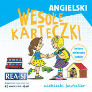 Könyv Angielski - wesołe karteczki. Niebieski 