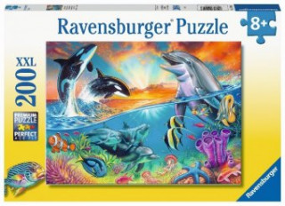 Joc / Jucărie Ravensburger Kinderpuzzle - 12900 Ozeanbewohner - Unterwasser-Puzzle für Kinder ab 8 Jahren, mit 200 Teilen im XXL-Format 