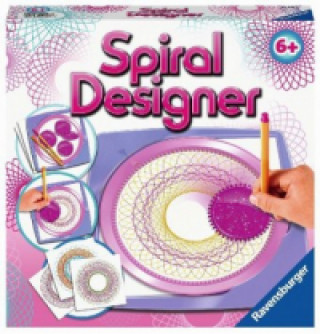 Játék Ravensburger Spiral-Designer Girls 29027, Zeichnen lernen für Kinder ab 6 Jahren, Zeichen-Set mit Schablonen für farbenfrohe Spiralbilder und Mandalas 