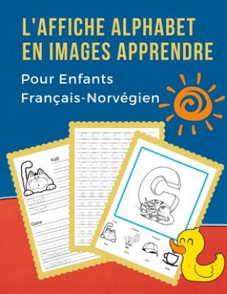 Книга L' Affiche Alphabet en Images Apprendre Pour Enfants Français-Norvégien: Bébé bilingue dictionnaire visuel French Norwegian vocabulaire activités. ABC Langue Professionnelle