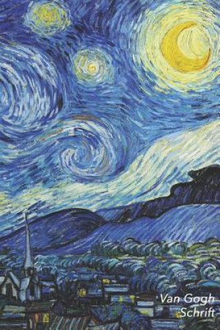 Kniha Van Gogh Schrift: de Sterrennacht - Trendy & Hip Notitieboek - Ideaal Voor School, Studie, Recepten of Wachtwoorden Studio Landro