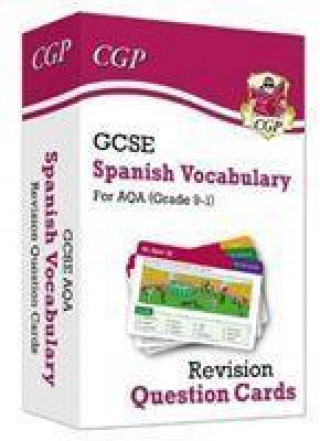 Knjiga GCSE AQA Spanish: Vocabulary Revision Question Cards CGP Books