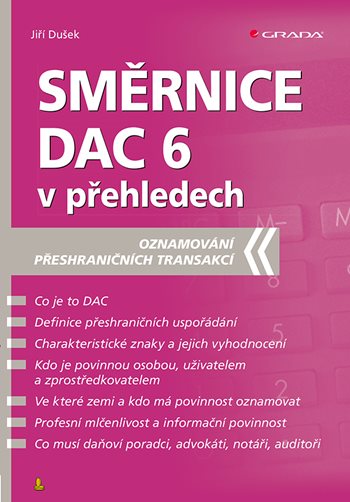Könyv Směrnice DAC 6 v přehledech Jiří Dušek