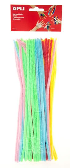 Papierenský tovar APLI modelovací drátky Bright 30 cm - mix neonových barev 50 ks 