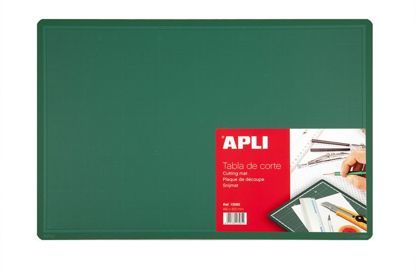 Papírszerek APLI řezací podložka oboustranná 450 x 300 mm PVC - zelená 
