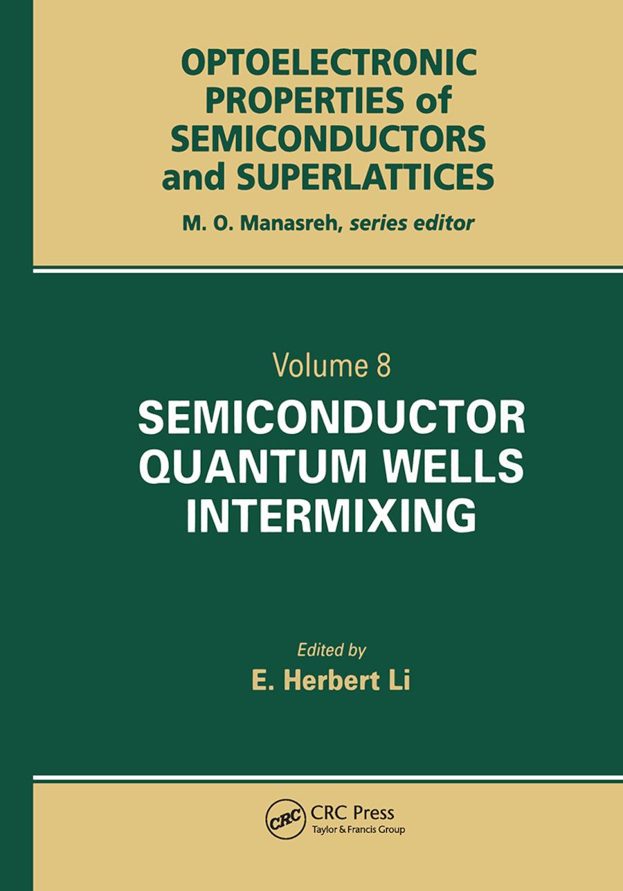 Knjiga Semiconductor Quantum Well Intermixing J. T. Lie