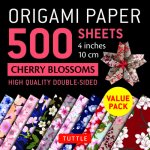 Papírenské zboží Origami Paper 500 sheets Cherry Blossoms 4 Tuttle Publishing