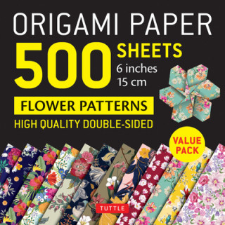 Календар/тефтер Origami Paper 500 sheets Flower Patterns 6" (15 cm) 