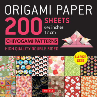 Kalendář/Diář Origami Paper 200 sheets Chiyogami Patterns 6 3/4" (17cm) 