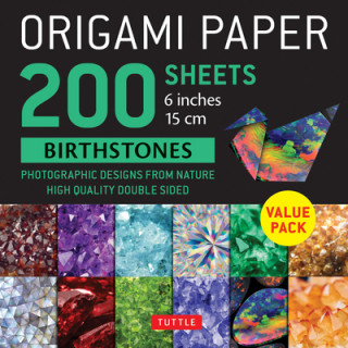 Naptár/Határidőnapló Origami Paper 200 sheets Birthstones 6" (15 cm) 