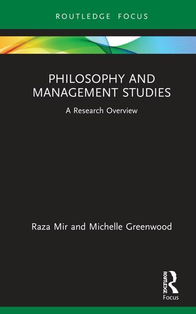 Kniha Philosophy and Management Studies RAZA MIR