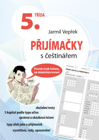 Livro Přijímačky s češtinářem 5. třída Jarmil Vepřek