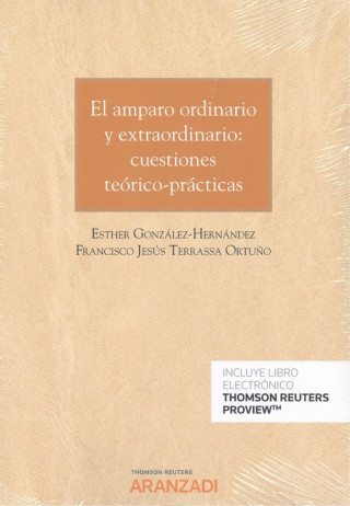Kniha AMPARO ORDINARIO Y EXTRAORDINARIO CUESTIONES TEORICO PRACTICAS ESTHER GONZALEZ