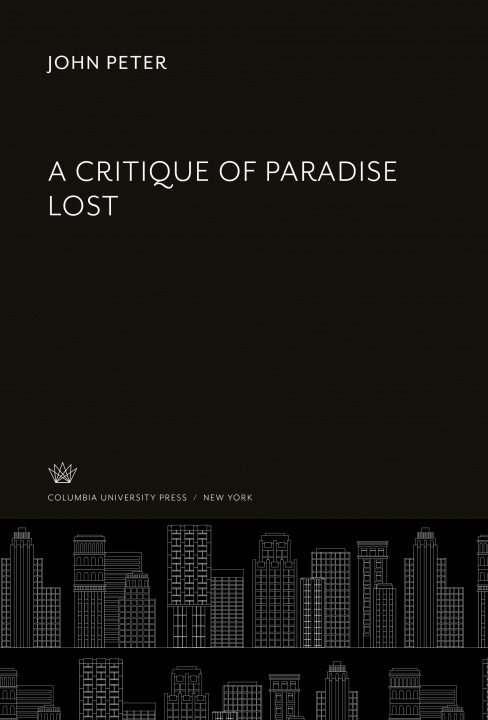 Kniha A Critique of Paradise Lost 