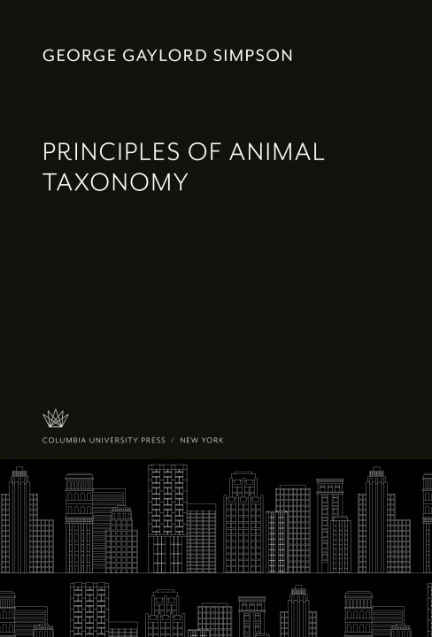 Kniha Principles of Animal Taxonomy 