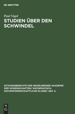 Boek Studien UEber Den Schwindel Paul Vogel