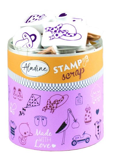 Papírenské zboží Razítka Stampo Scrap - narození miminka 