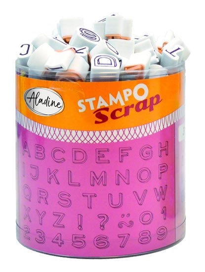 Papírszerek Razítka Stampo Scrap - tři abecedy 