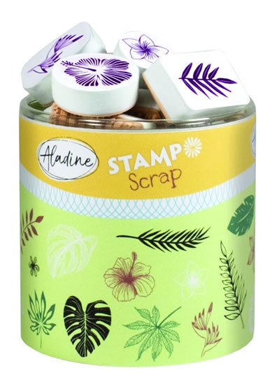 Papírszerek Razítka Stampo Scrap - tropické listy 