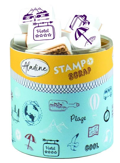 Papírszerek Razítka Stampo Scrap - cestování 