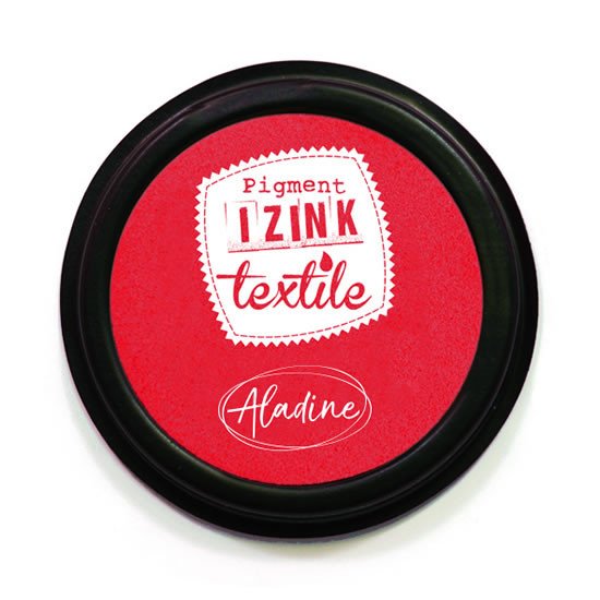 Papírenské zboží Razítkovací polštářek na textil IZINK textile - červený 