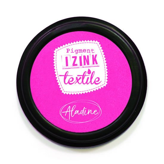 Papírenské zboží Razítkovací polštářek na textil IZINK textile - růžový 