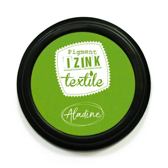 Papírenské zboží Razítkovací polštářek na textil IZINK textile - zelený 