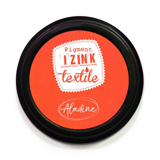Papírenské zboží Razítkovací polštářek na textil IZINK textile - oranžový 
