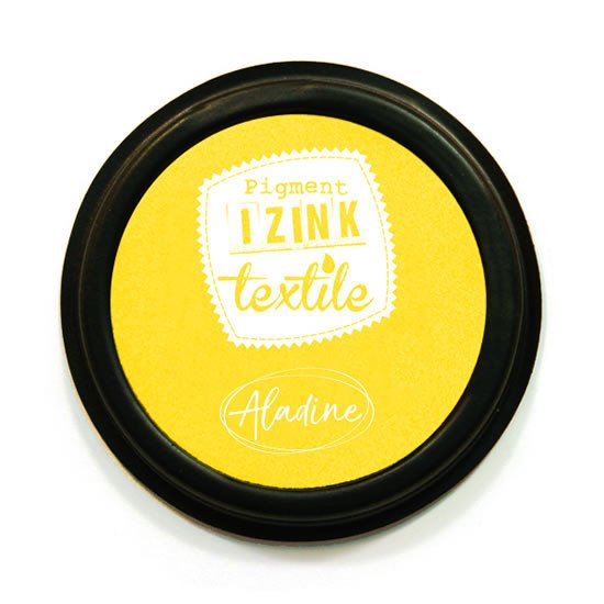 Papírenské zboží Razítkovací polštářek na textil IZINK textile - žlutý 