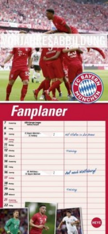 Naptár/Határidőnapló FC Bayern München Fanplaner 2021 