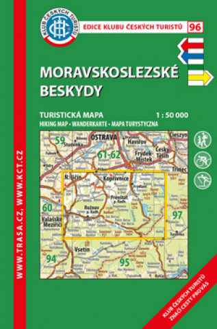 Nyomtatványok KČT 96 Moravskoslezské Beskydy 