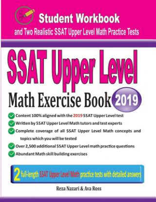 Kniha SSAT Upper Level Math Exercise Book: Student Workbook and Two Realistic SSAT Upper Level Math Tests Reza Nazari